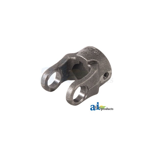 Round Bore Implement Yoke (w/ Double Keyway & Set Screw) 3" x2" x3"